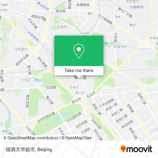 烟酒天华超市 map