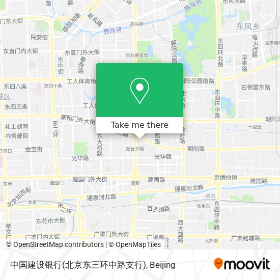中国建设银行(北京东三环中路支行) map