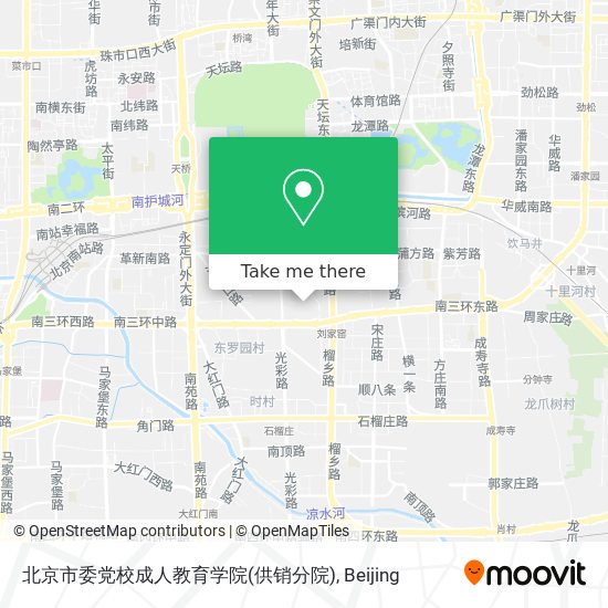 北京市委党校成人教育学院(供销分院) map