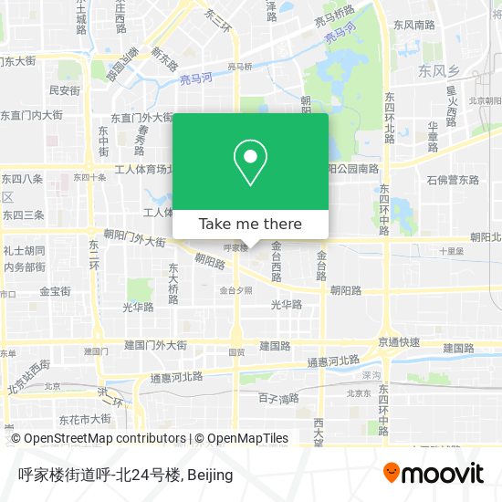 呼家楼街道呼-北24号楼 map