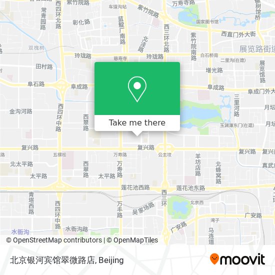 北京银河宾馆翠微路店 map