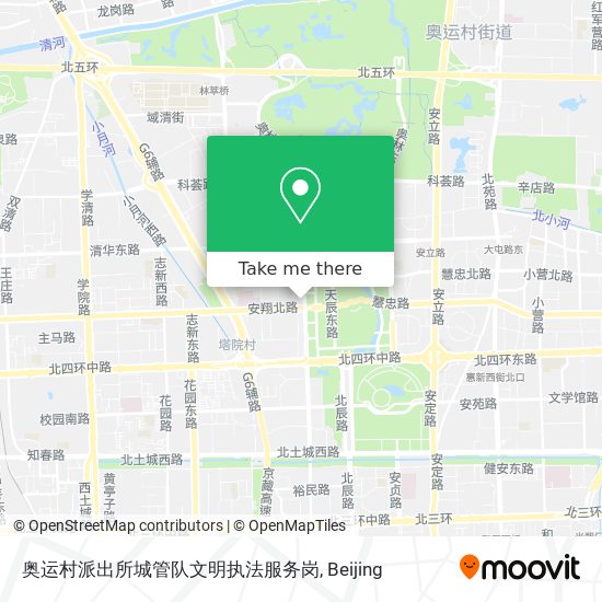 奥运村派出所城管队文明执法服务岗 map