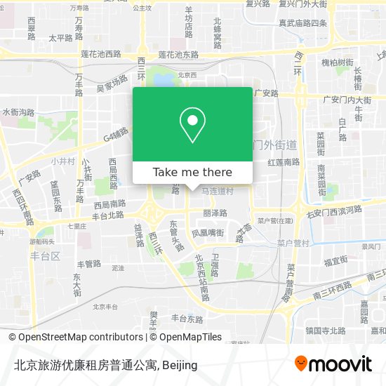 北京旅游优廉租房普通公寓 map