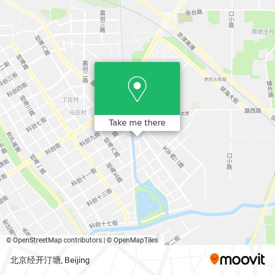 北京经开汀塘 map