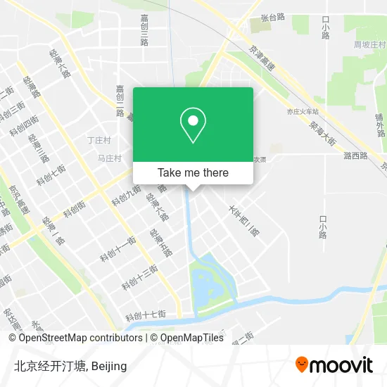 北京经开汀塘 map