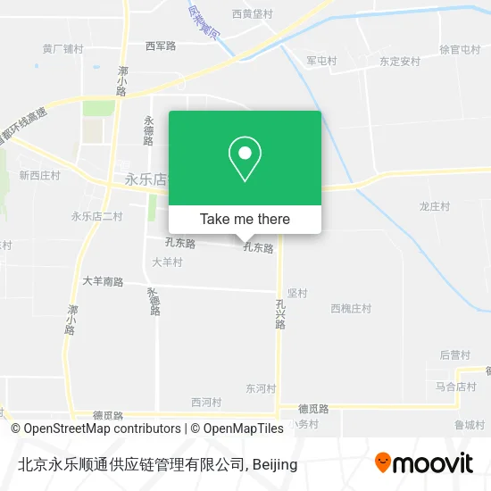 北京永乐顺通供应链管理有限公司 map