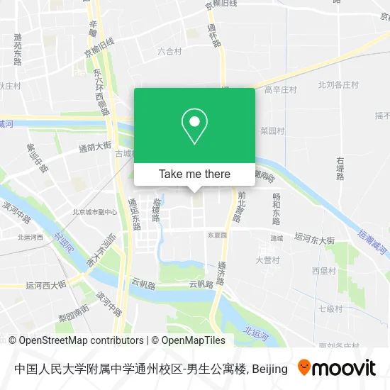 中国人民大学附属中学通州校区-男生公寓楼 map