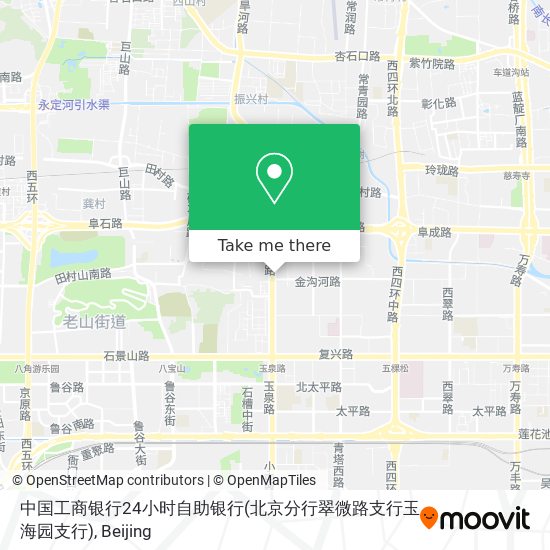 中国工商银行24小时自助银行(北京分行翠微路支行玉海园支行) map
