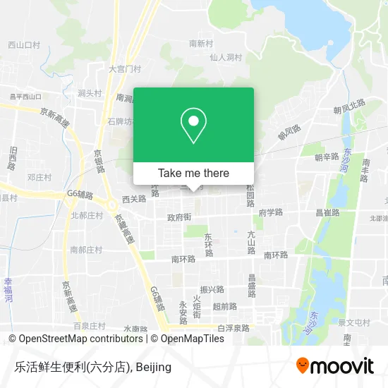 乐活鲜生便利(六分店) map