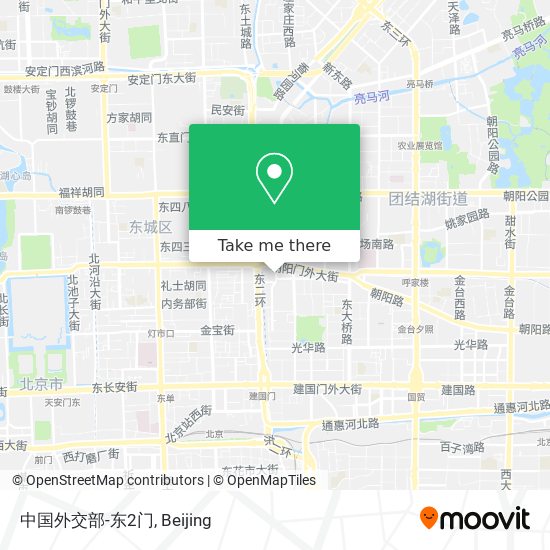 中国外交部-东2门 map