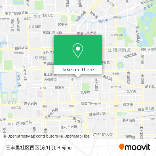 三丰里社区西区(东1门) map