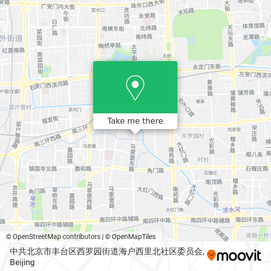 中共北京市丰台区西罗园街道海户西里北社区委员会 map