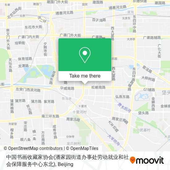 中国书画收藏家协会(潘家园街道办事处劳动就业和社会保障服务中心东北) map