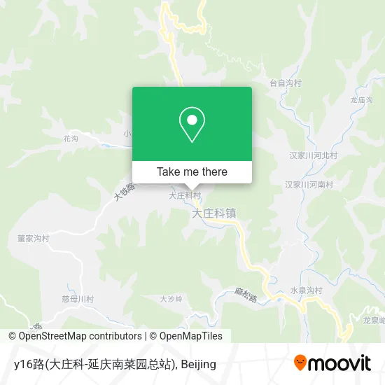y16路(大庄科-延庆南菜园总站) map