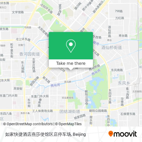 如家快捷酒店燕莎使馆区店停车场 map