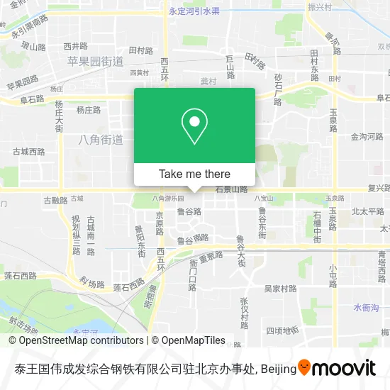 泰王国伟成发综合钢铁有限公司驻北京办事处 map