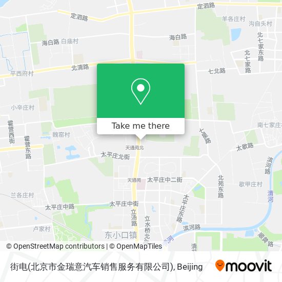 街电(北京市金瑞意汽车销售服务有限公司) map