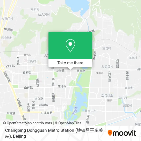 Changping Dongguan Metro Station (地铁昌平东关站) map