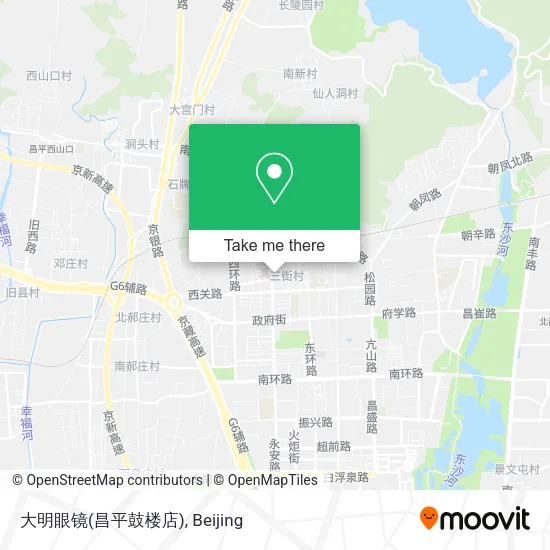 大明眼镜(昌平鼓楼店) map