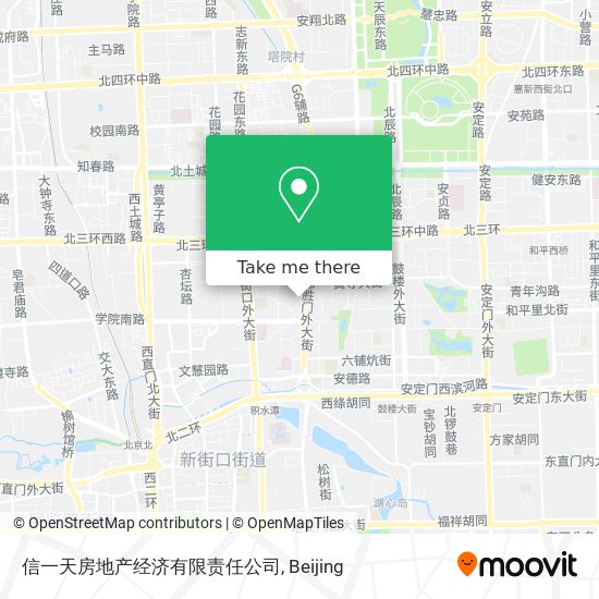 信一天房地产经济有限责任公司 map