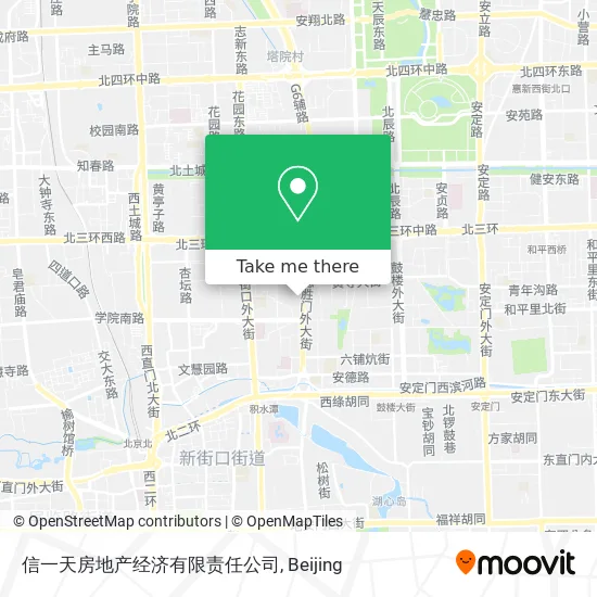 信一天房地产经济有限责任公司 map