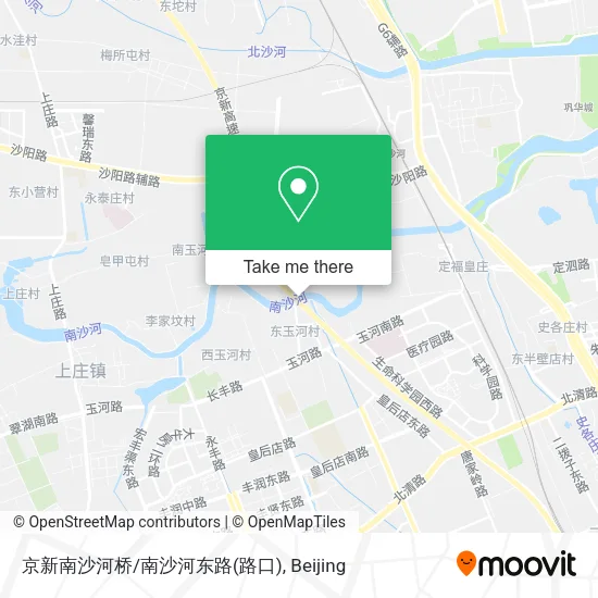 京新南沙河桥/南沙河东路(路口) map