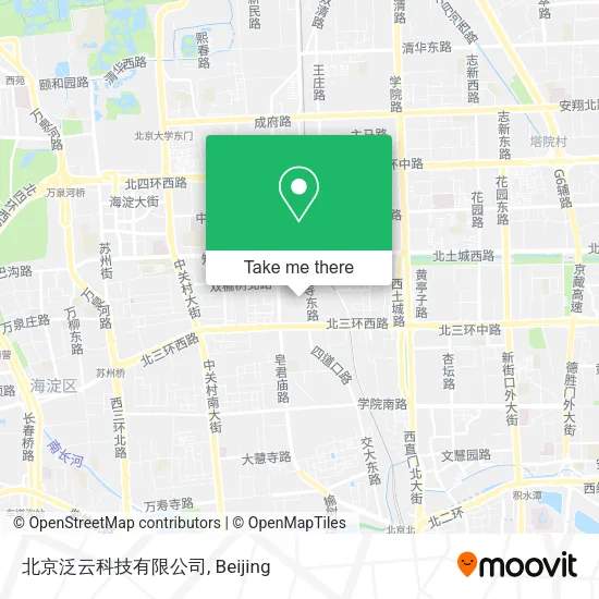 北京泛云科技有限公司 map