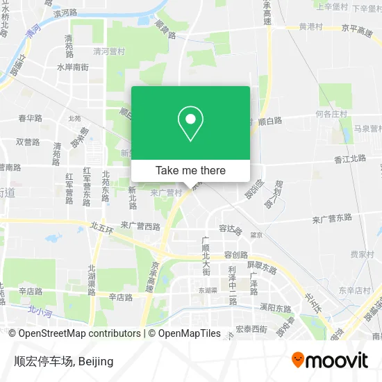 顺宏停车场 map