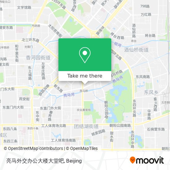 亮马外交办公大楼大堂吧 map