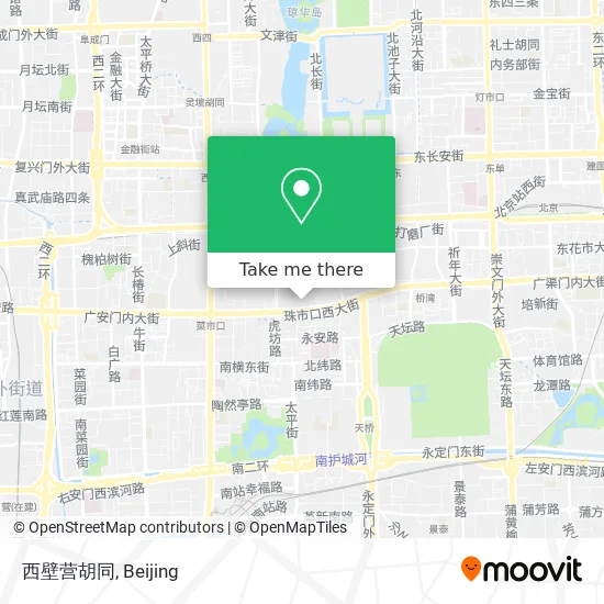 西壁营胡同 map