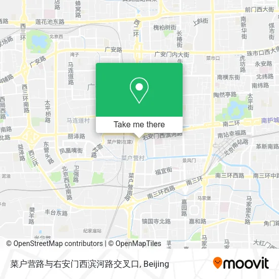 菜户营路与右安门西滨河路交叉口 map