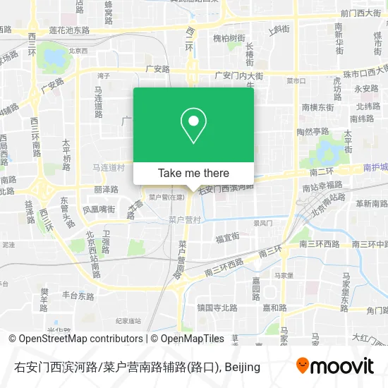 右安门西滨河路/菜户营南路辅路(路口) map