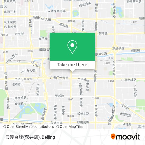 云渡台球(双井店) map