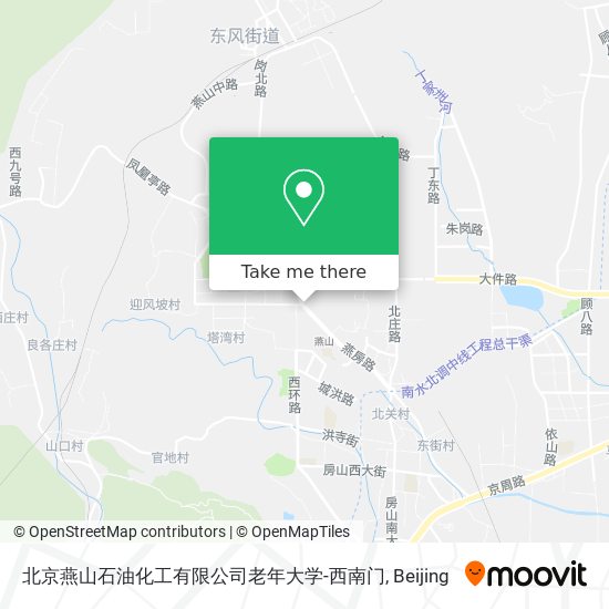 北京燕山石油化工有限公司老年大学-西南门 map