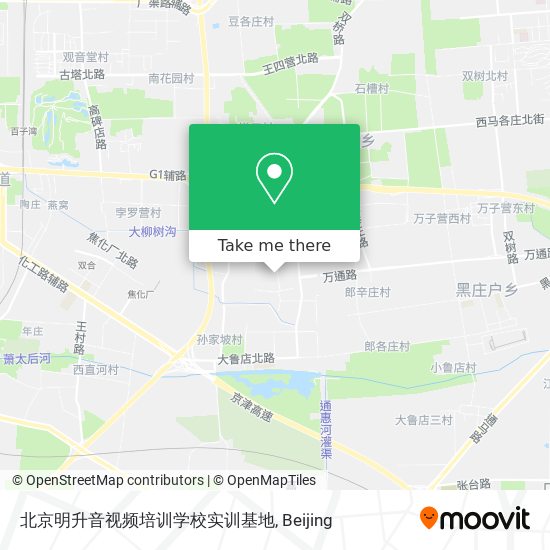 北京明升音视频培训学校实训基地 map