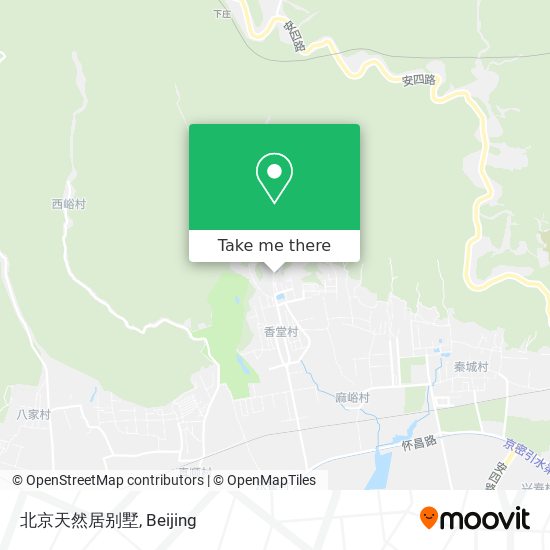 北京天然居别墅 map