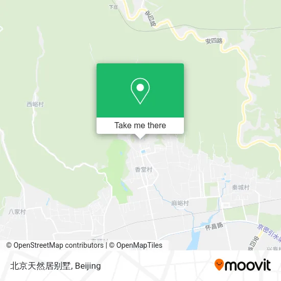 北京天然居别墅 map