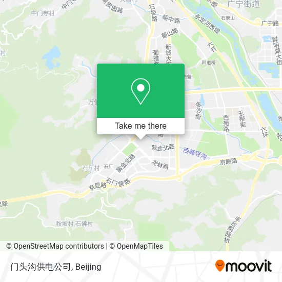 门头沟供电公司 map