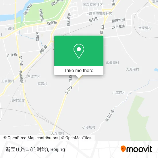 新宝庄路口(临时站) map