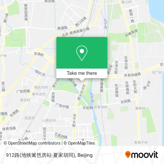 912路(地铁篱笆房站-夏家胡同) map