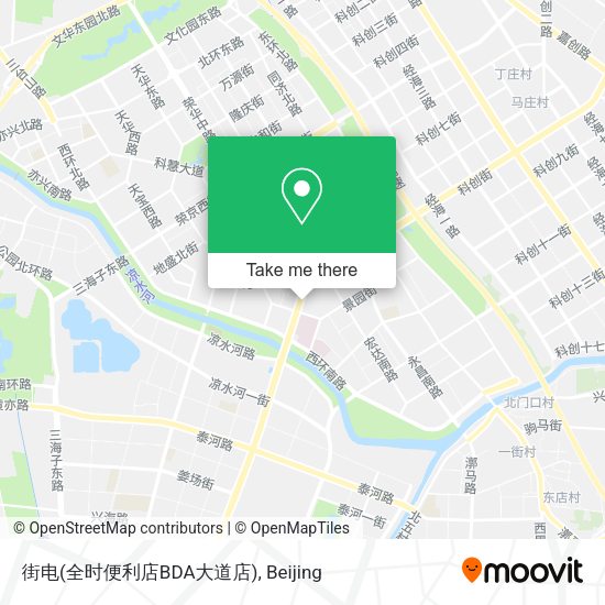 街电(全时便利店BDA大道店) map