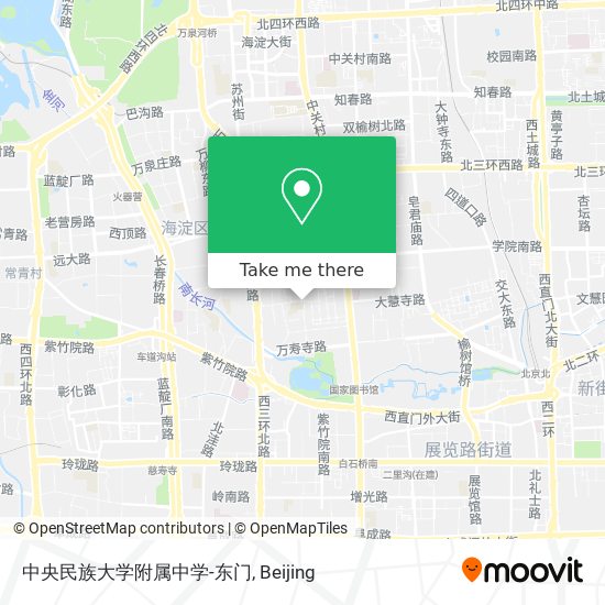 中央民族大学附属中学-东门 map