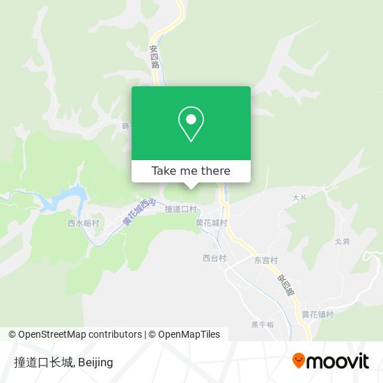 撞道口长城 map