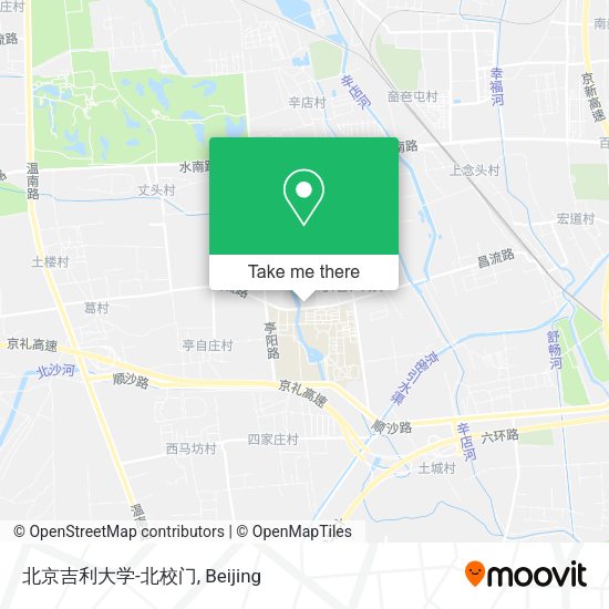 北京吉利大学-北校门 map