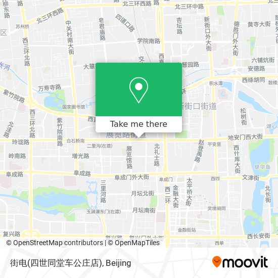 街电(四世同堂车公庄店) map