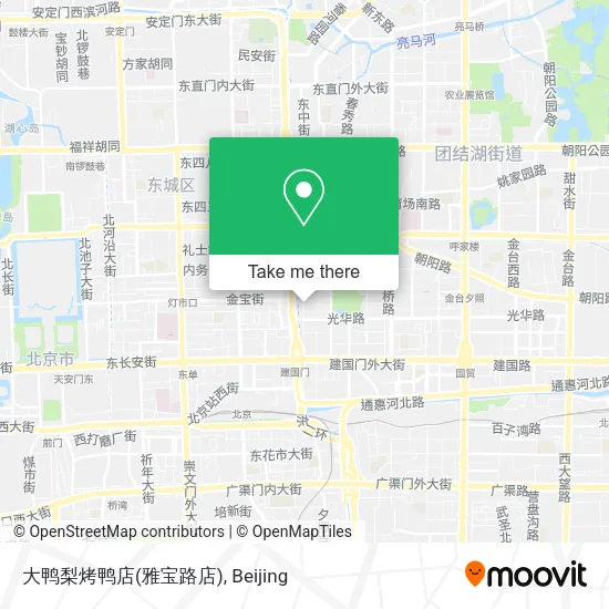 大鸭梨烤鸭店(雅宝路店) map