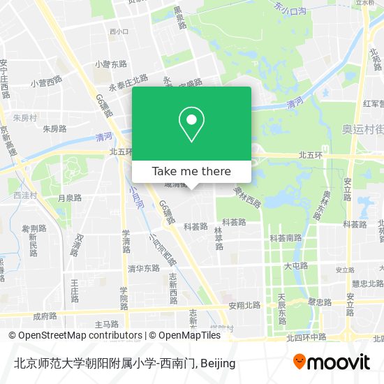 北京师范大学朝阳附属小学-西南门 map
