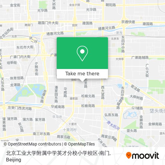 北京工业大学附属中学英才分校小学校区-南门 map