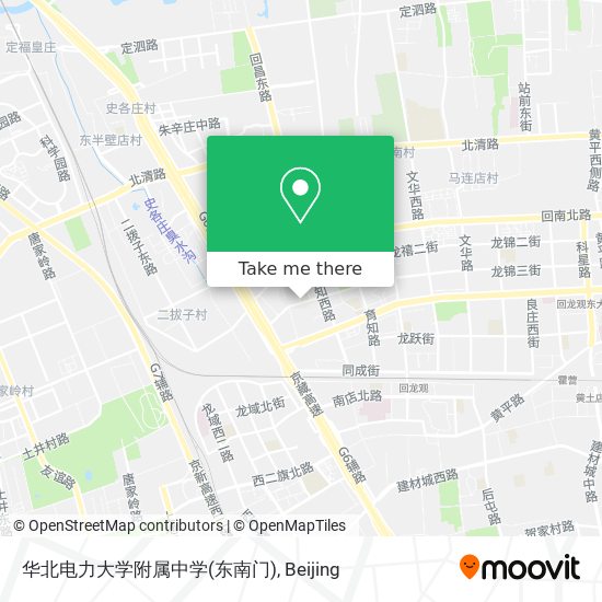 华北电力大学附属中学(东南门) map