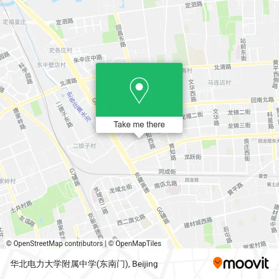 华北电力大学附属中学(东南门) map